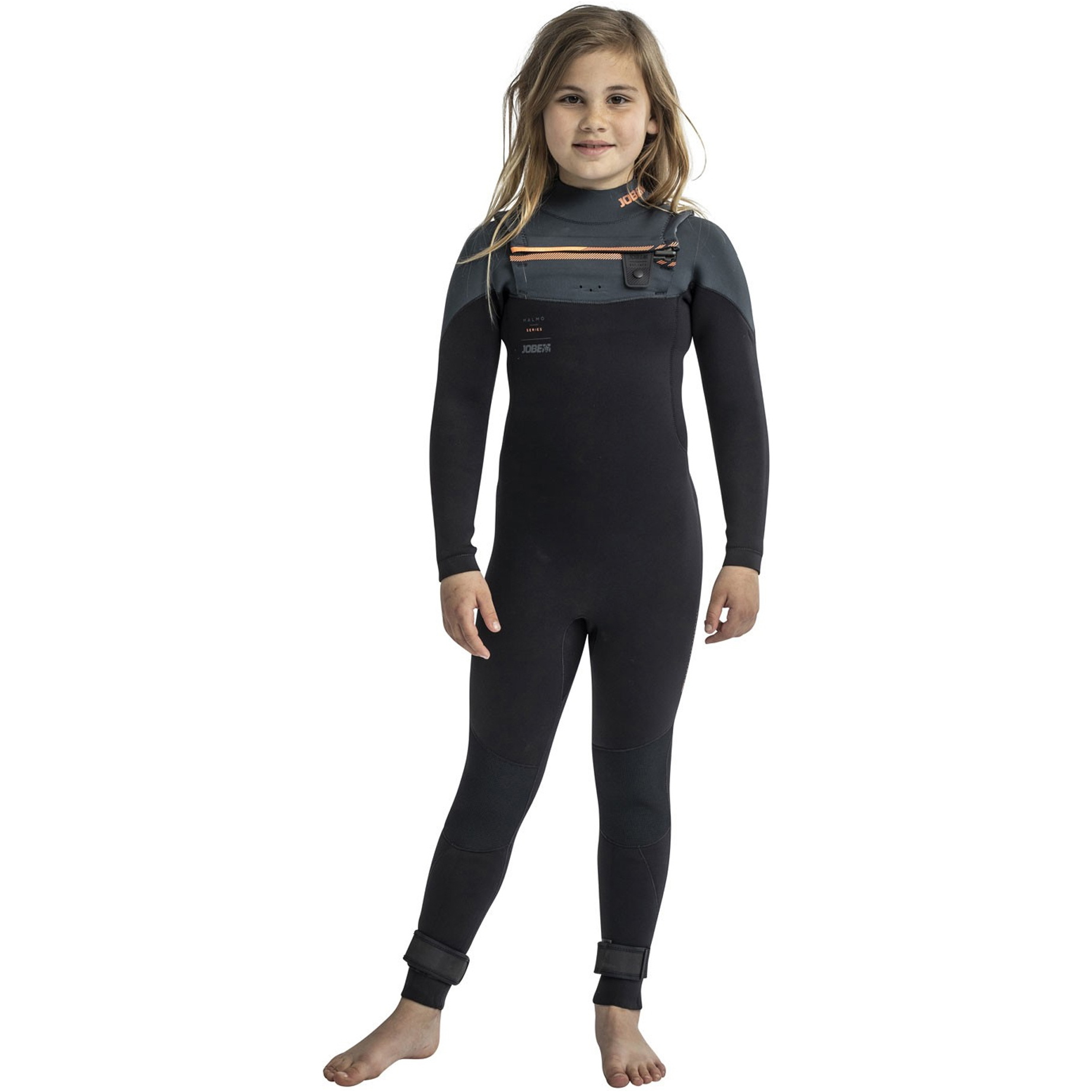 2026 Jobe Junior Malmo 5/3mm Chest Zip Wetsuit 303522026 - Black